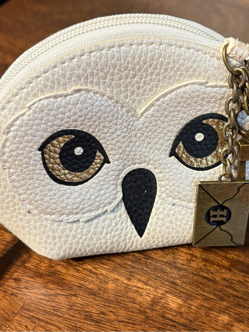 Harry Potter Owl Coin Purse in Cream, Gold & Black